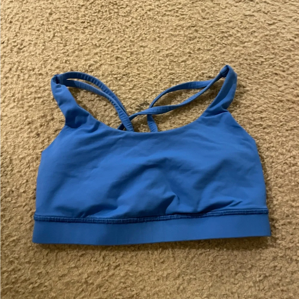 lululemon athletica Blue Strappy Sports Bra
